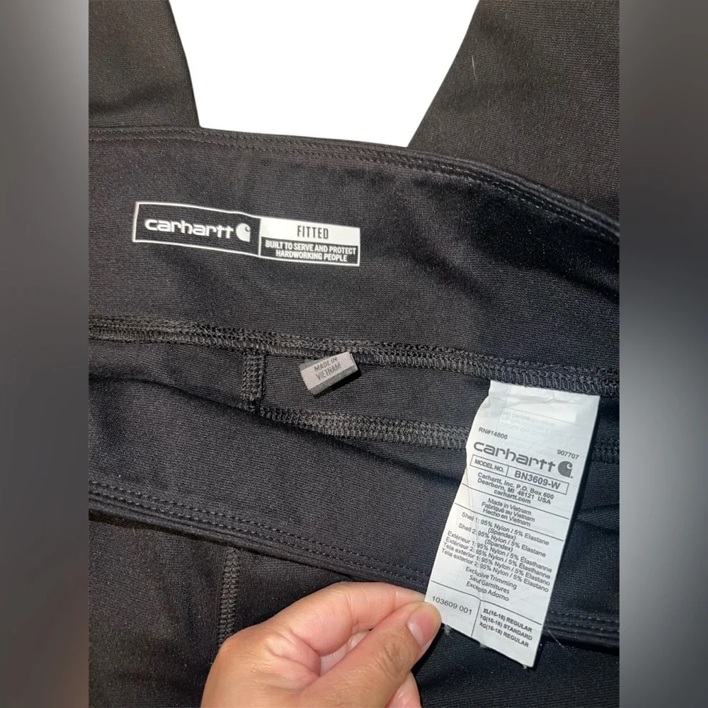 Carhartt black leggings Size XL #workwear #leggings #carhartt - Picture 3 of 3